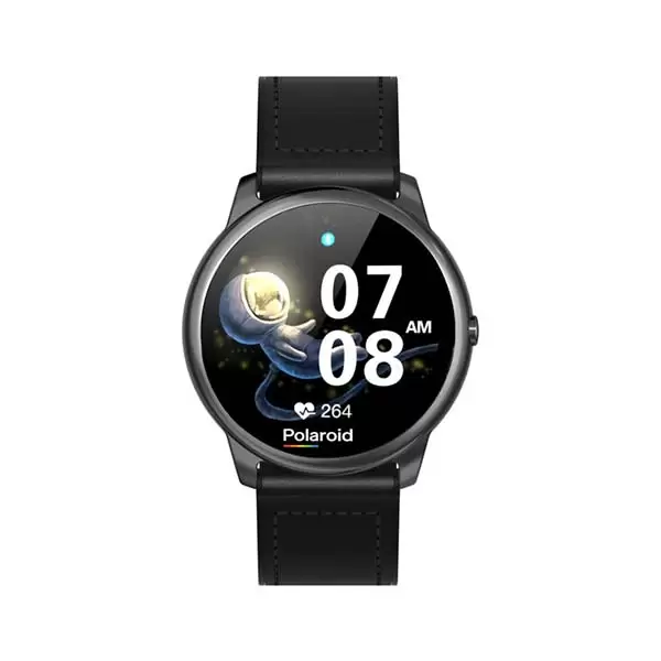 PA89 POLAROID PA89 FULL TOUCH WATCH WITH BLUETOOTH CALLING 160KB RAM AND 64MB ROM WITH HEARTRATE CHIP HRS3300 SPLASH PROOF MADE OF ALLOY AND PLASTIC COMPATIBLE WITH ANDROID 4.4 + AND IS09.0 +